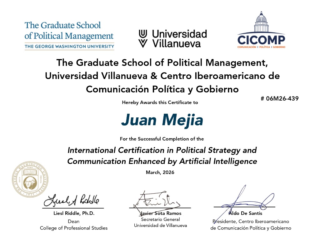 Certificado de la Certificación Internacional